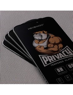 Folie Privacy iPhone 14 PRO MAX HEYBINGO, din Sticla Securizata Duritate 9H, Nu Lasa Amprente 2