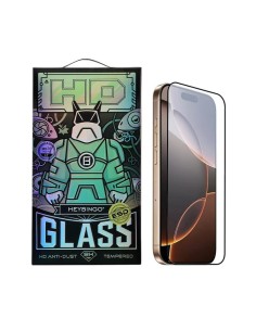 Folie De Sticla iPhone 15 PRO HEYBINGO, 9H RTS HD din Sticla Securizata Antistatica, Cu Kit de Aplicare, Nu Lasa Amprente