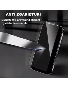 Folie De Sticla iPhone XS HEYBINGO, 9H RTS HD din Sticla Securizata Antistatica, Cu Kit de Aplicare, Nu Lasa Amprente 2