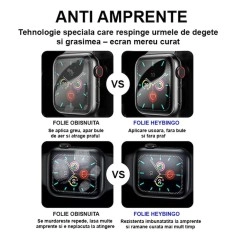 Folie Ceas Apple Watch 8 - 45mm HEYBINGO, 3D, Instalare usoara si rapida, Protectie Completa a ecranului - Livrare 24h 2