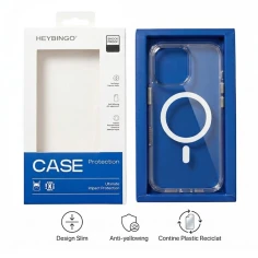 Husa iPhone 16 PRO MAX Clear, HEYBINGO® X-MAN, transparenta slim, anti-soc, MagSafe, Buton Capacitiv pentru Camera Control 2