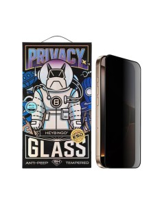 Folie Telefon Privacy iPhone 11 PRO HEYBINGO, 9H din Sticla Securizata Antistatica, Cu Kit de Aplicare, Nu Lasa Amprente