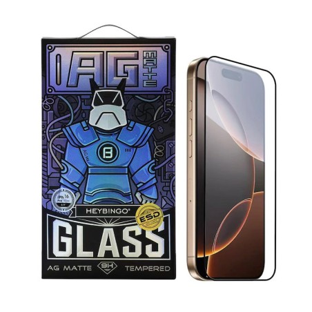 Folie De Sticla iPhone 11 PRO MAX HEYBINGO AG, din Sticla Securizata Mata, Rezistenta la Zgarieturi - Livrare 24h