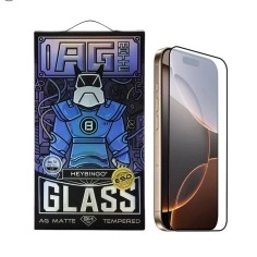 Folie de Sticla iPhone 16 PLUS HEYBINGO AG, din Sticla Securizata Mata, Rezistenta la Zgarieturi - Livrare 24h