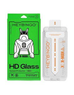 Folie De Sticla iPhone 15 PLUS HEYBINGO, Cu Kit de Aplicare si Functie de Indepartare a Prafului, X-MAN, Sticla 9H